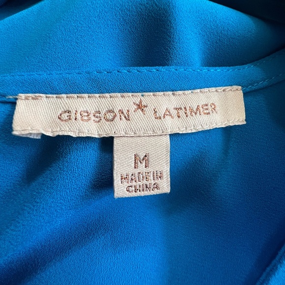 Gibson Blue  Swim Coverup Top - Picture 4 of 14